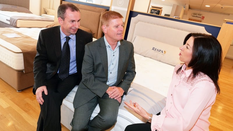 Sean Browne, CFO at Respa Beds; Ray Ryan, CEO of OSSM Cloud Solutions and Anna Carolan, system development manager at Respa Beds