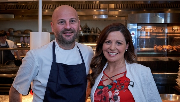 Catherine with chef Justin Wise in Sydney