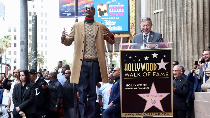 Snoop Dogg and Leron Gubler attend a ceremony honoring Snoop Dogg With Star On The Hollywood Walk Of Fame on November 19, 2018 in Hollywood, California