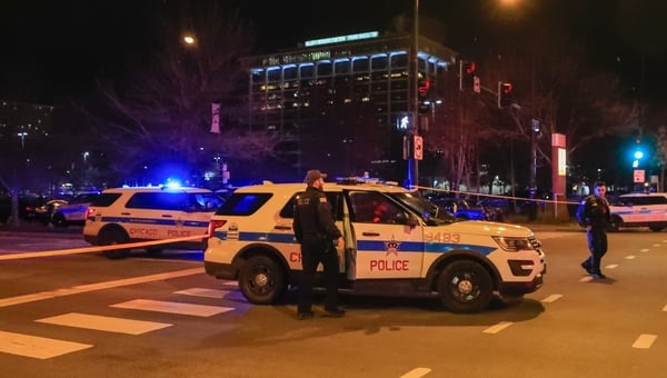 Officials said police officer Samuel Jimenez died during the exchange of gunfire