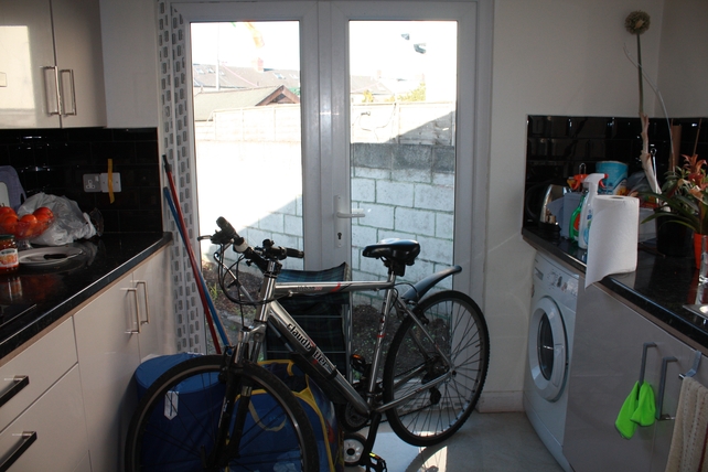 Before: A chaotic and unclean kitchen