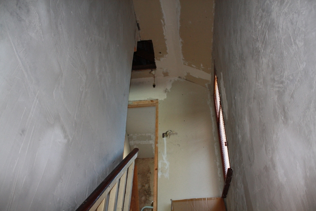 Before: Unfinished walls made it look like no one lived there