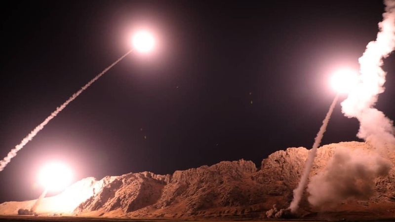 Last month, the Revolutionary Guards fired missiles at Islamic State militants in Syria
(Photo Sepah News)