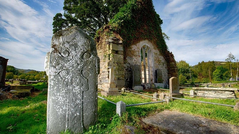 Cross was erected in memory of St Mura who died in 645