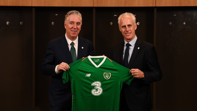 John Delaney and Mick McCarthy at the Aviva Stadium
