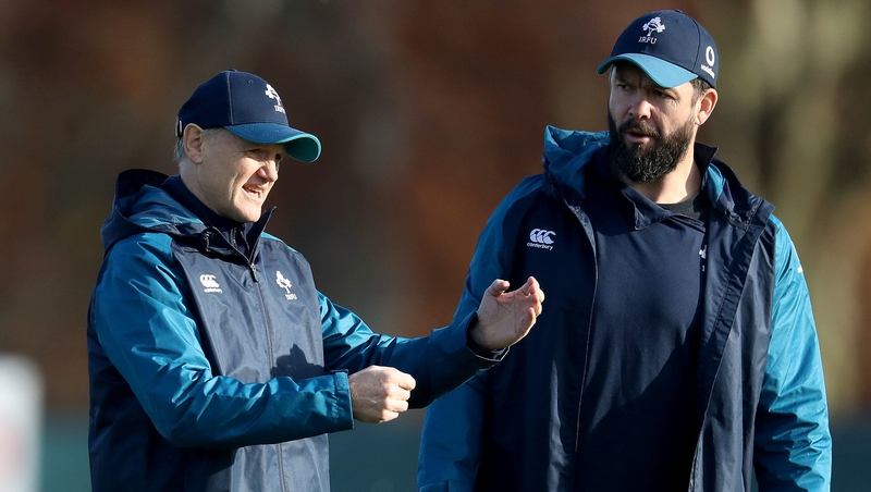 Joe Schmidt (L) was central to the appointment of Farrell as his replacement