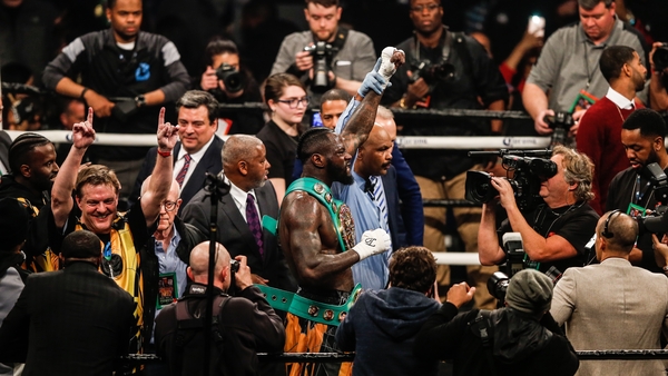 Deontay Wilder after defeating Luis Ortiz