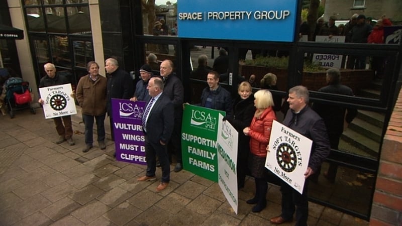 The protest took place at the BidX1 offices in Dublin
