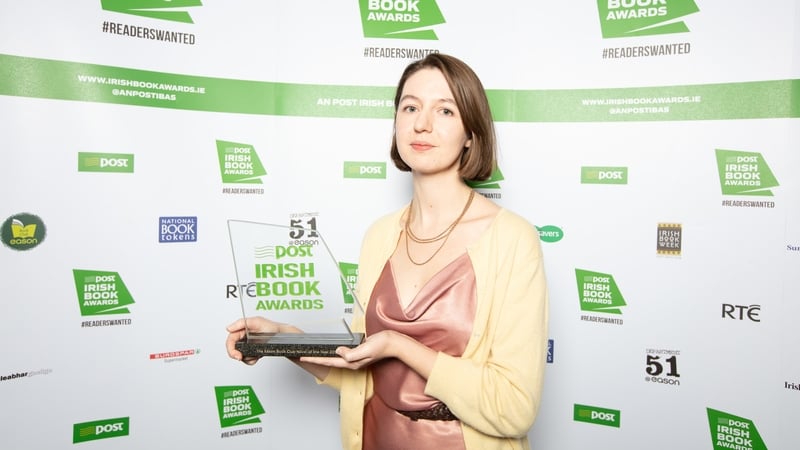 Sally Rooney, winner of the Novel Of The Year prize at the Irish Book Awards