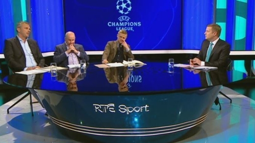 Liam Brady (2r) hopes to see more fans watching Ireland live