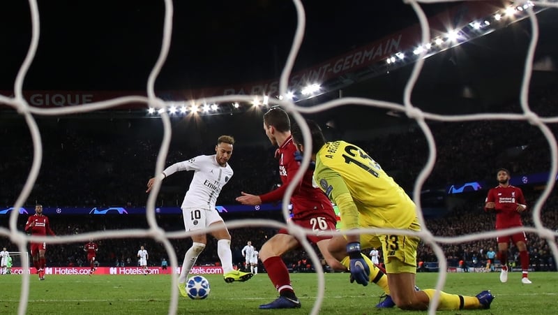 Neymar fired home PSG's second goal