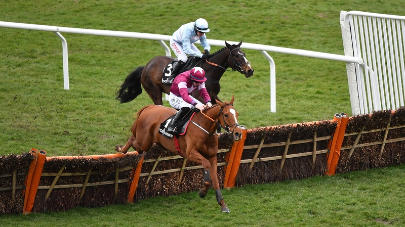 Samcro on his way to winning at Cheltenham last March
