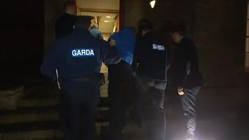 James Tomany arriving in court this evening
