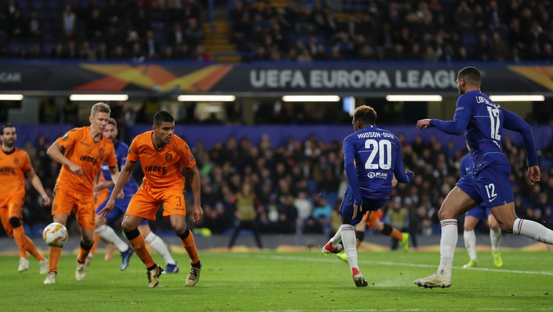 Callum Hudson-Odoi slots home Chelsea's third