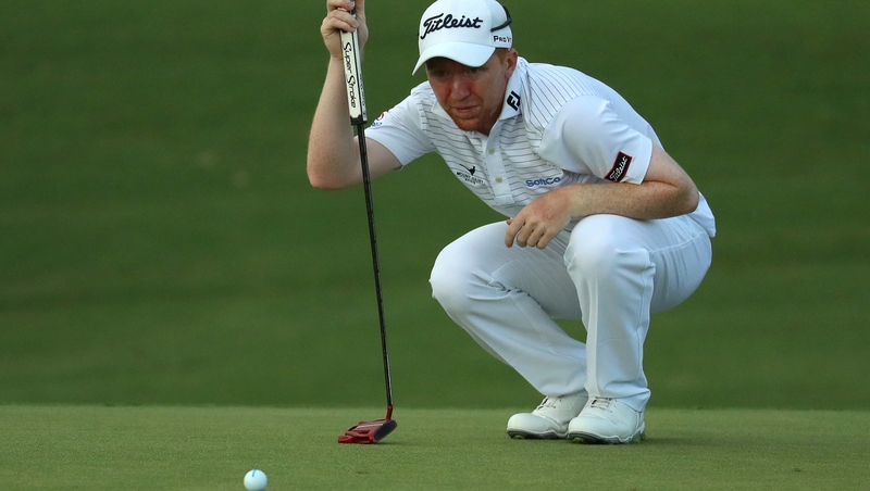 Gavin Moynihan lines up a putt