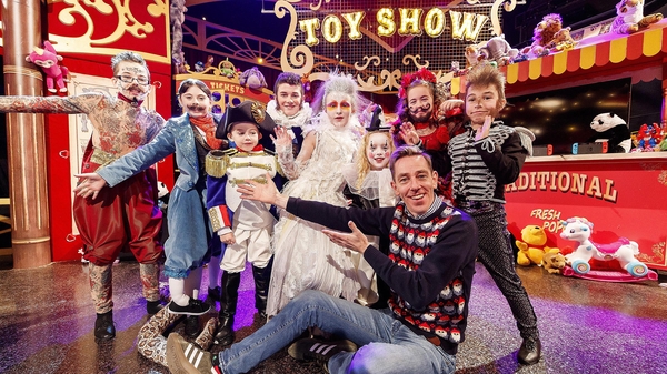 Ryan Tubridy and some of his co-stars - "We think The Toy Show has become the greatest show of the year for kids"