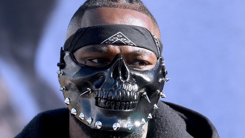 Deontay Wilder at the weigh-in