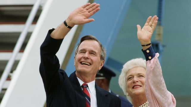 Barbara Bush campaigned at her husband's side throughout his political career