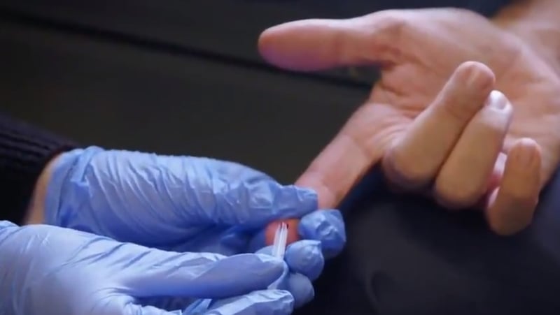 Leo Varadkar took the test which he said is 'pretty painless'