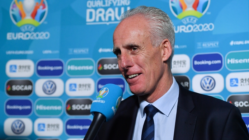 Mick McCarthy was in Dublin for the Euro 2020 qualifying draw