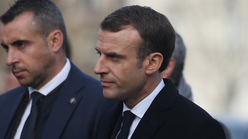 French President Emmanuel Macron has been the target of many protesters' anger over his perceived pro-rich policies