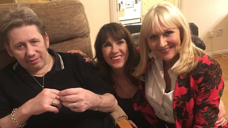 Miriam with Shane MacGowan and Victoria Mary Clarke