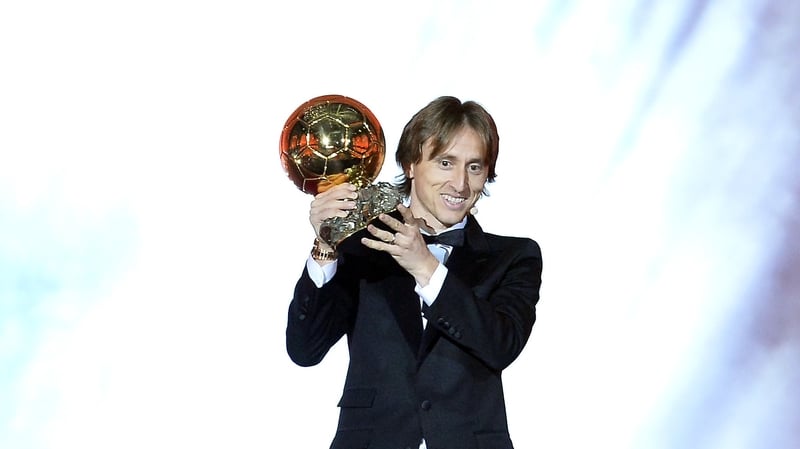 Luka Modric is the first player other than Lionel Messi or Cristiano Ronaldo to win the award since 2007