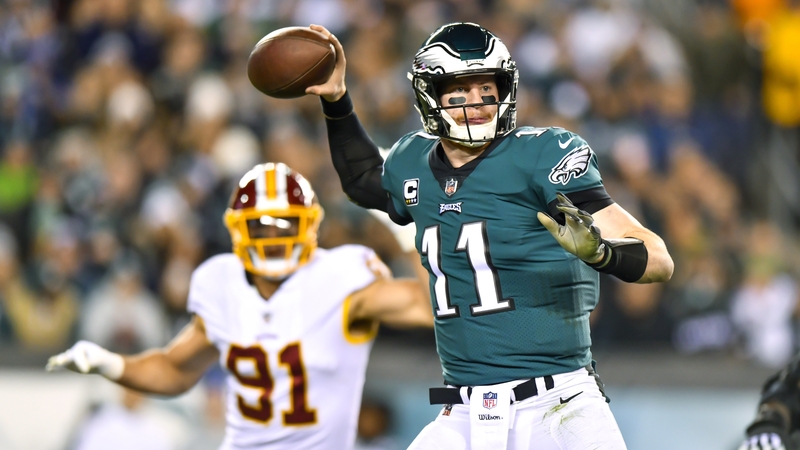 Carson Wentz was central to Philadelphia's victory over Washington