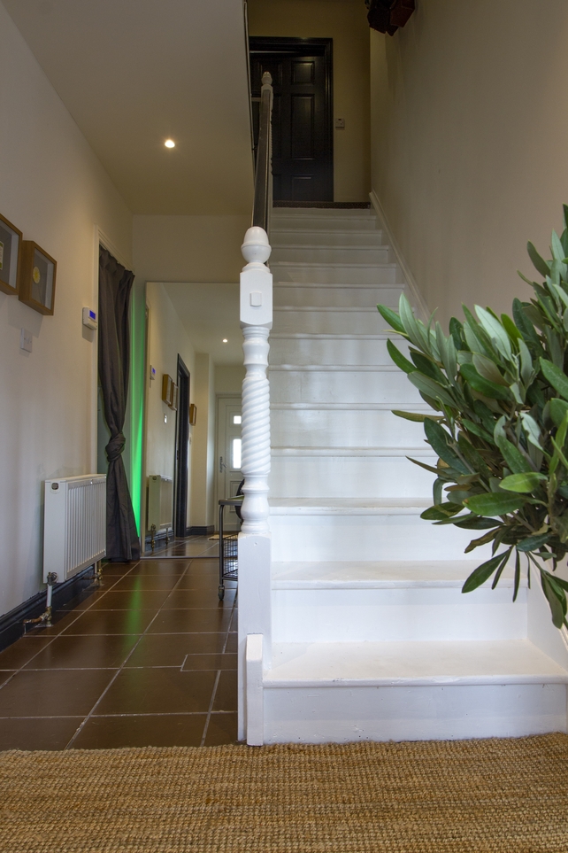 After: A clean and welcoming hallway