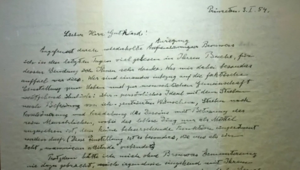 The letter was written in German and had previously been sold in 2008 for $404,000