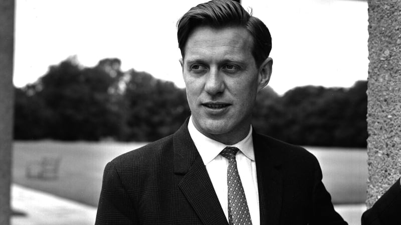 Jerome O'Shea pictured at RTÉ in 1963
