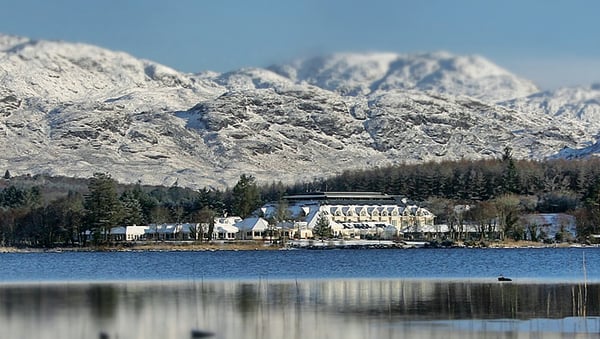 The snow capped Bluestack mountains
