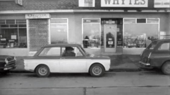 Scene from 'The Likes of Mike' comedy sketch on driving (1972)