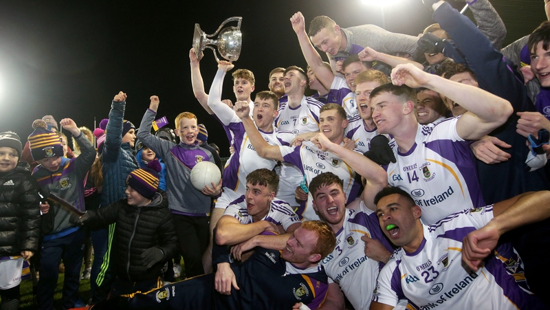 Kilmacud Crokes players celebrate their Dublin county success in October
