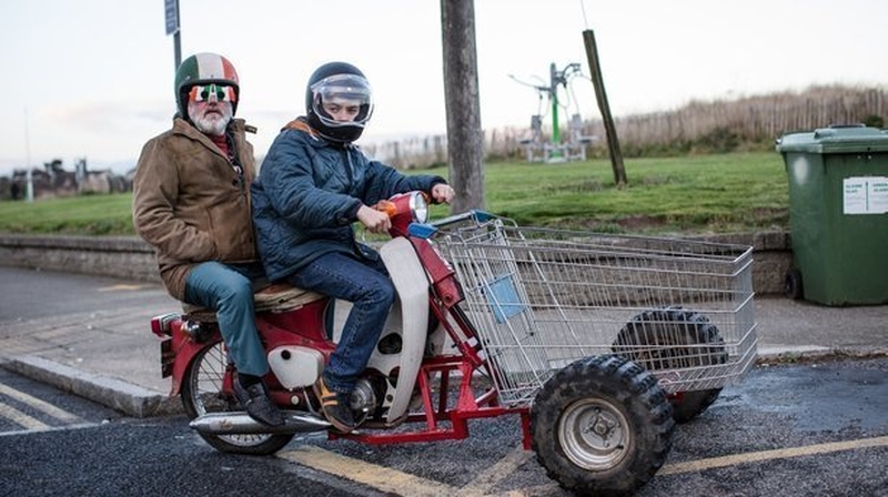 Pat Shortt and Lewis MacDougall in The Belly of a Whale