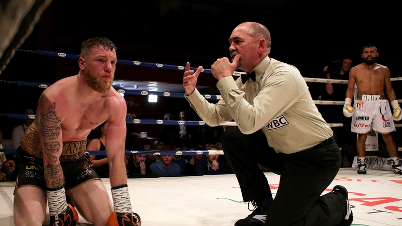 Ray Moylette was down twice in the fifth