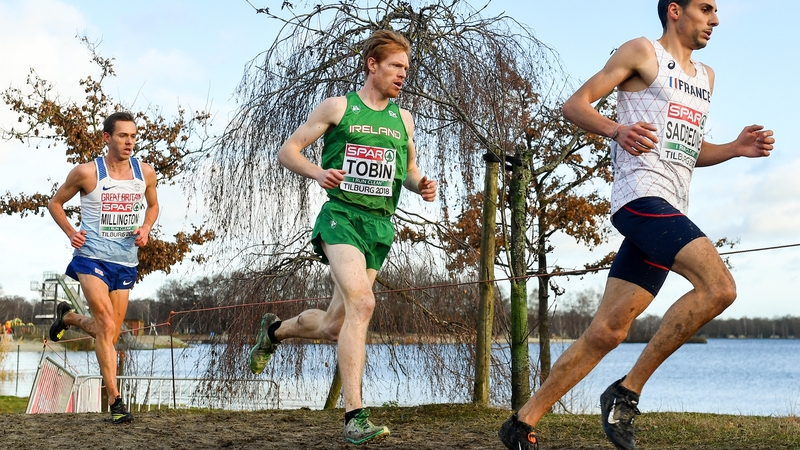 Sean Tobin in action at the European Cross Country Championships