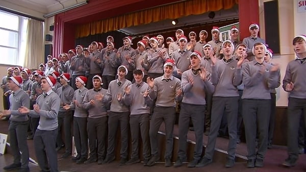The students from St Colman's College, Fermoy, recorded a cover of the Bill Withers hit Lean on Me to raise money for a number of causes