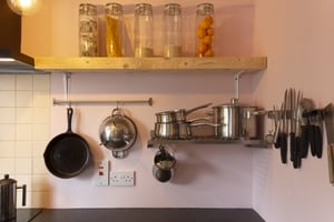 After: Finding ways to store items in attractive ways is a valuable skill