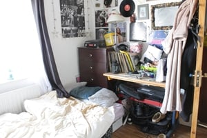 Before: There was barely room to rest for all the clutter