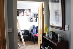 Before: Dark rooms and odd decorations