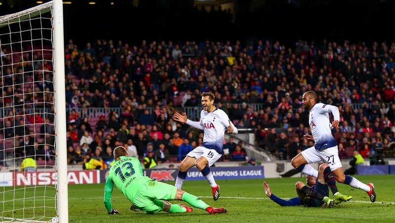 Barcelona and Tottenham's clash at the Camp Nou was marred by accusations of over-zealous stewarding