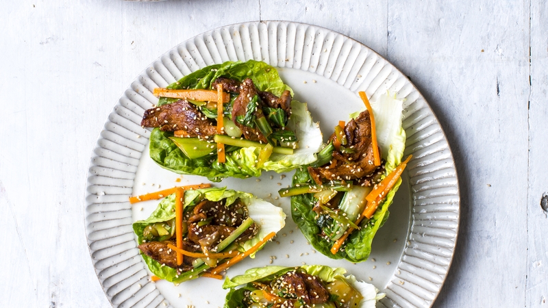 Tender Bulgogi Pork in Lettuce Cups