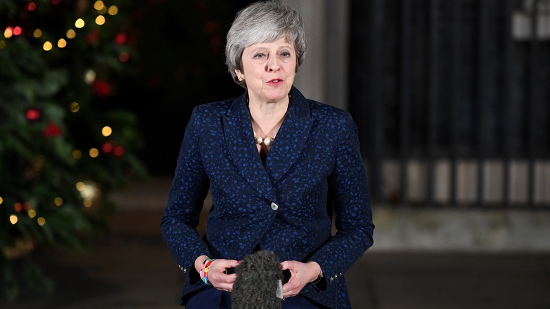 Theresa May said that she will seek legal and political assurances from the EU on the backstop