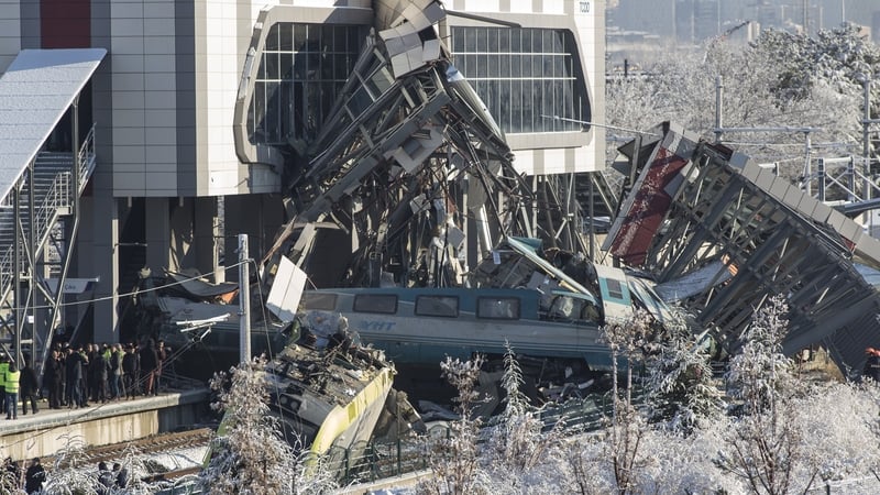 High speed train crashed into a locomotive