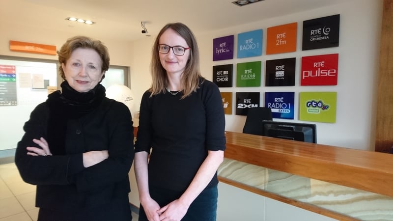 Poetry Programme host Olivia O Leary and poet Ailbhe Darcy