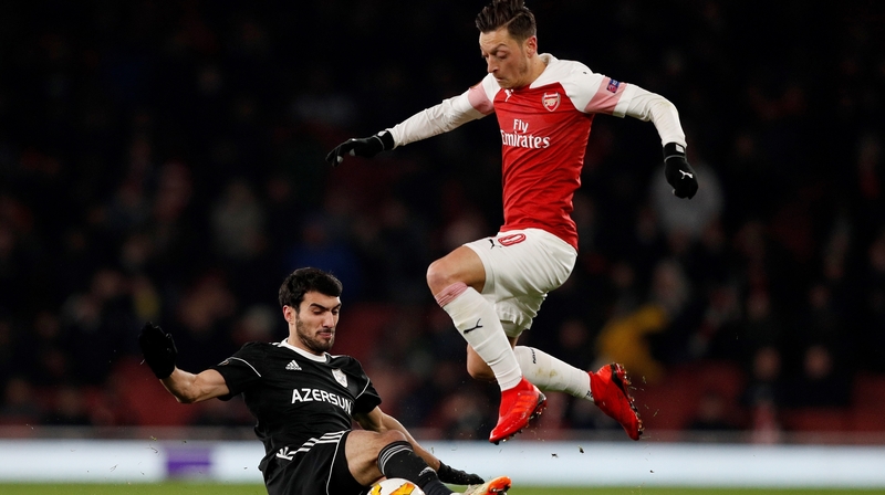 Mesut Ozil hasn't featured for Arsenal yet this season