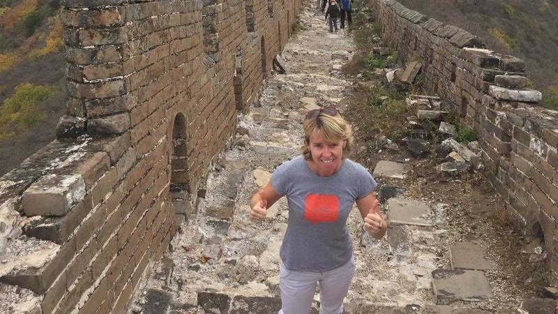 Deborah Mahon, a runner, says: 'At home in Ireland, we would have considered the rain but never the air'