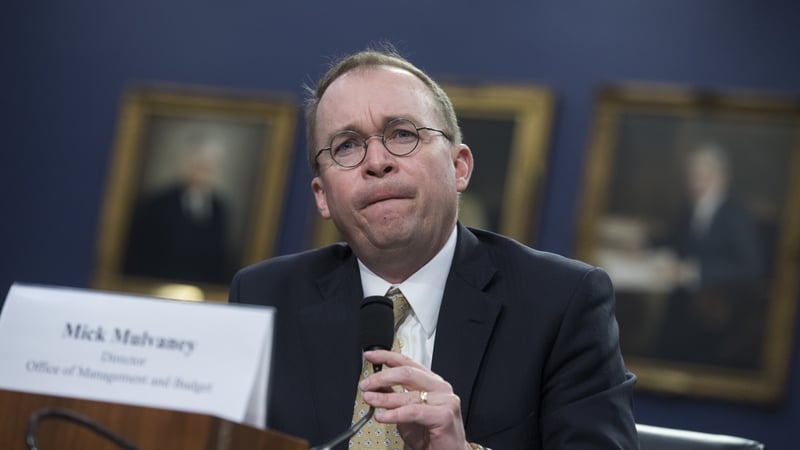 Mick Mulvaney is the head of the White House Office of Management and Budget