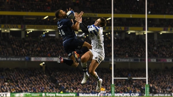 Adam Byrne scored Leinster's fourth try
